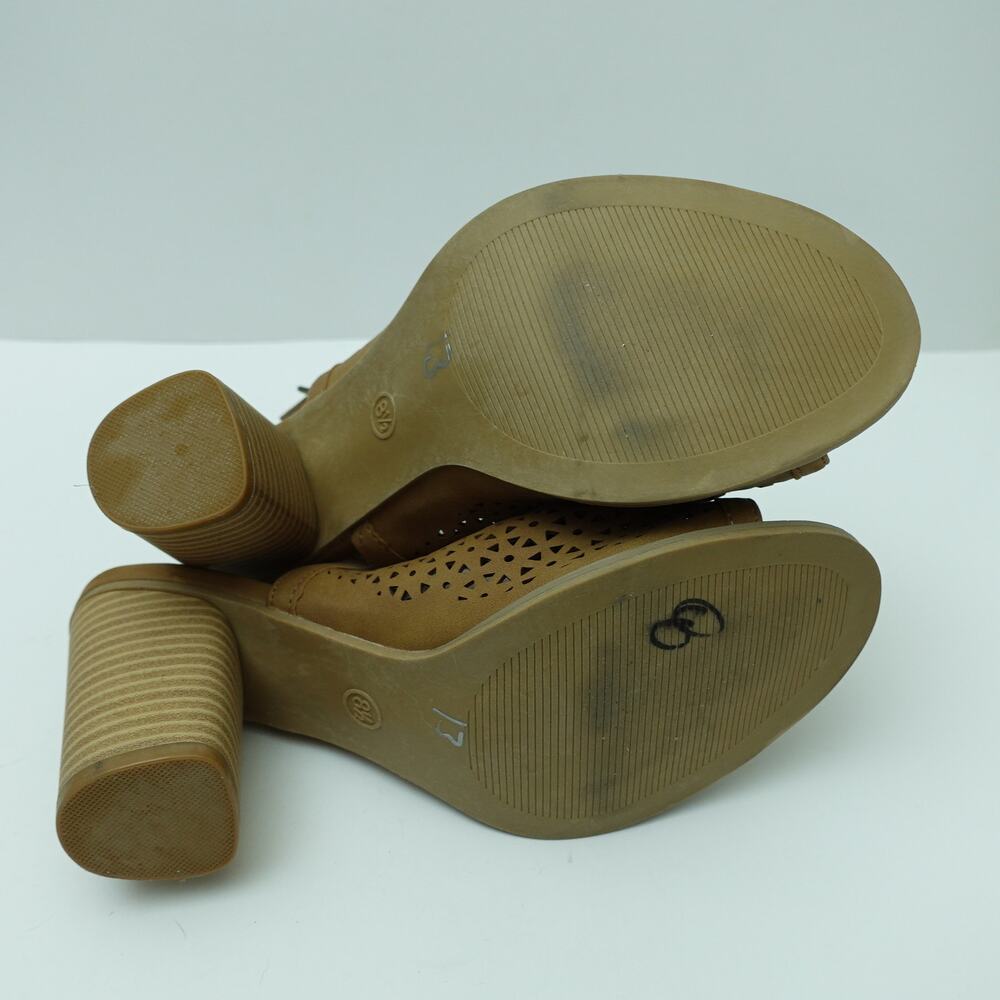 Universal Thread Womens Milliana Cut-Out Slingback Pumps Peep Toe Brown Size 8.5 - Picture 5 of 9
